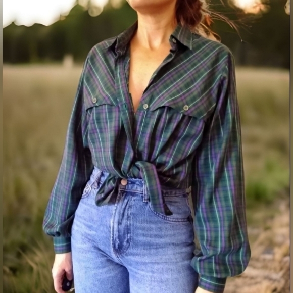 Vintage Tops - Vtg Pioneer Super Soft Flannel